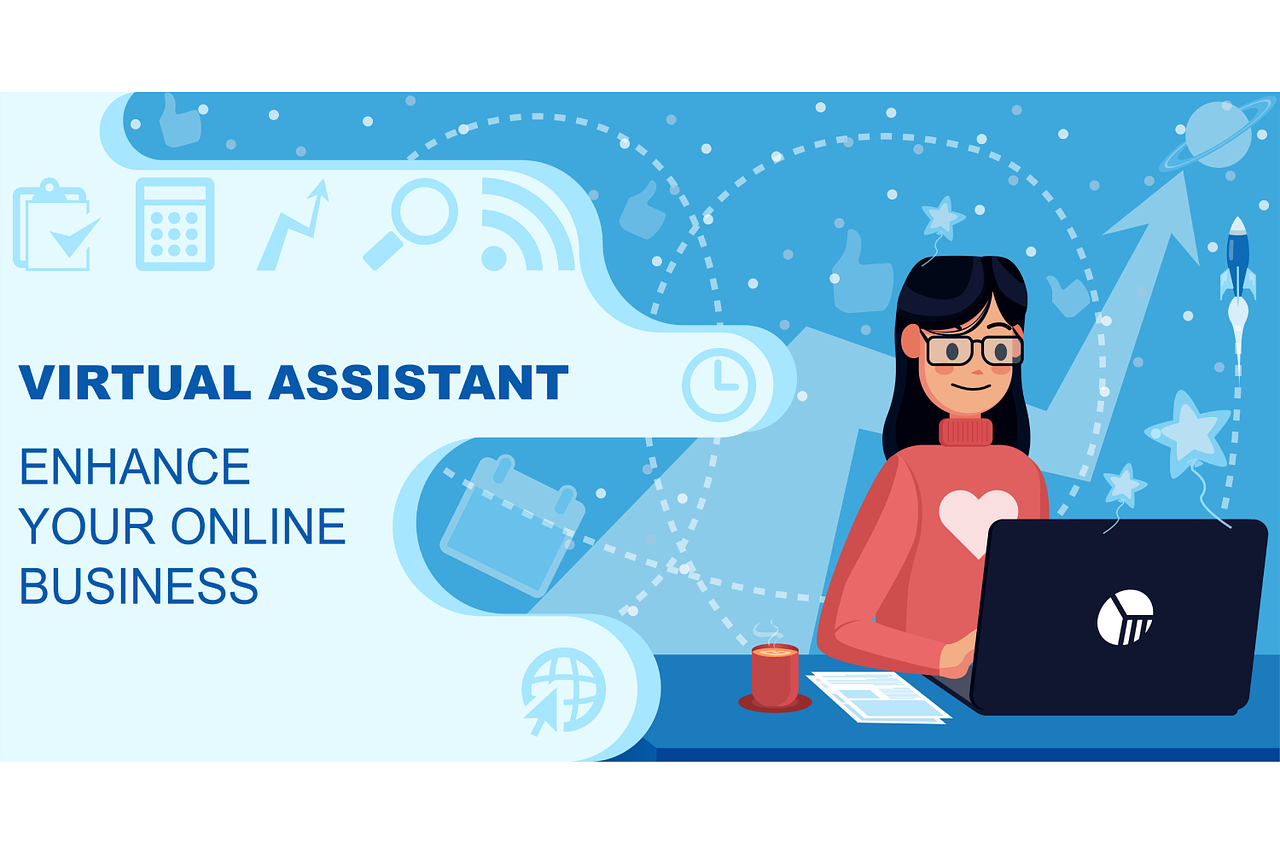 Illustration promotionnelle pour assistant virtuel