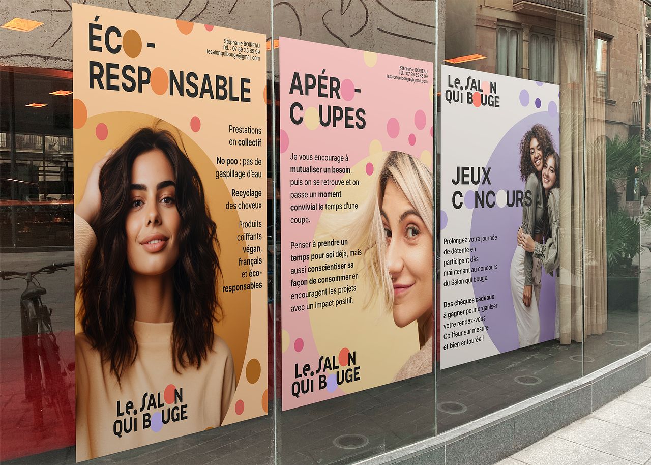 Identité visuelle Le Salon qui Bouge
