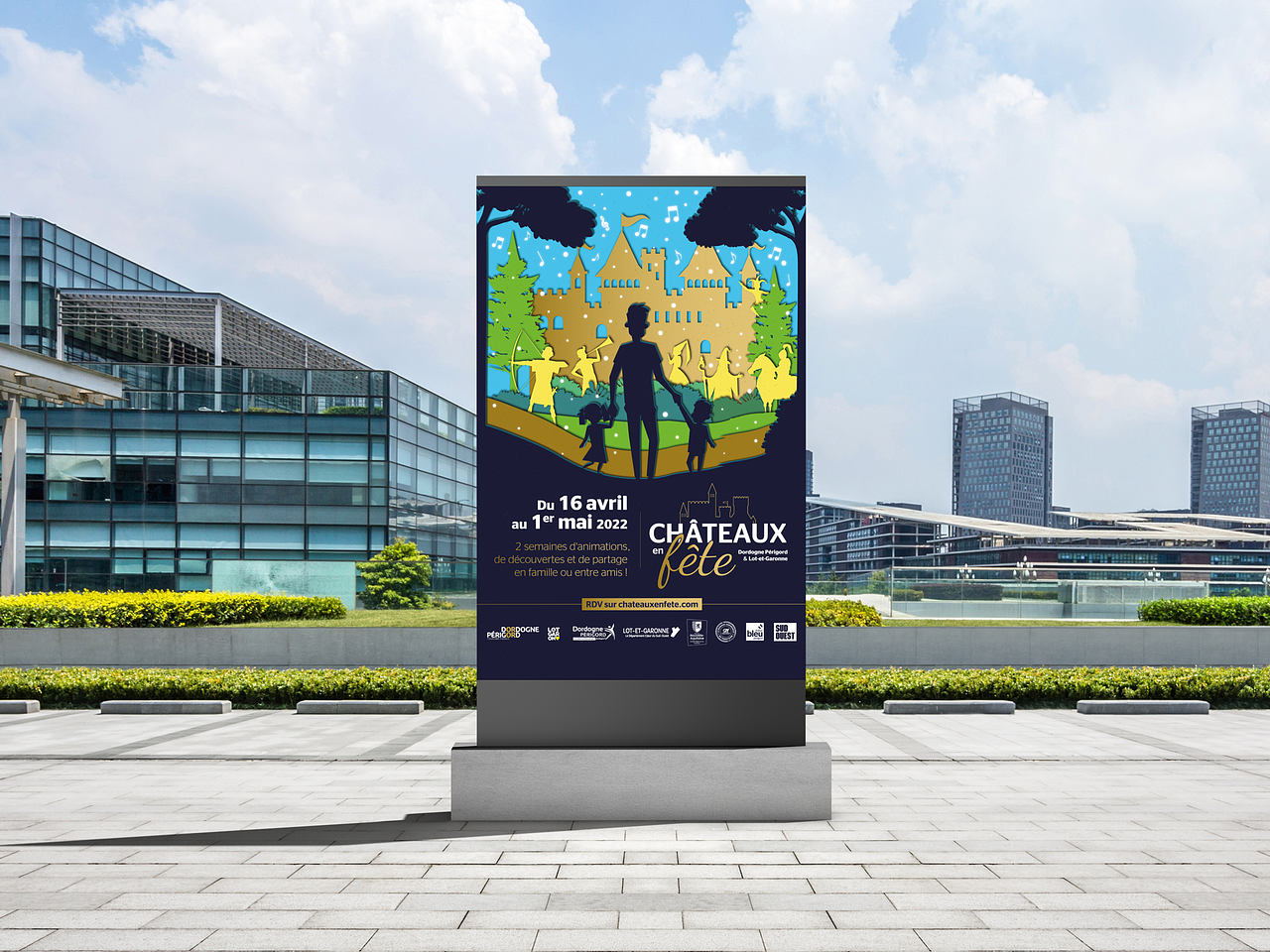 Affiche festival Châteaux en Fête 2022
