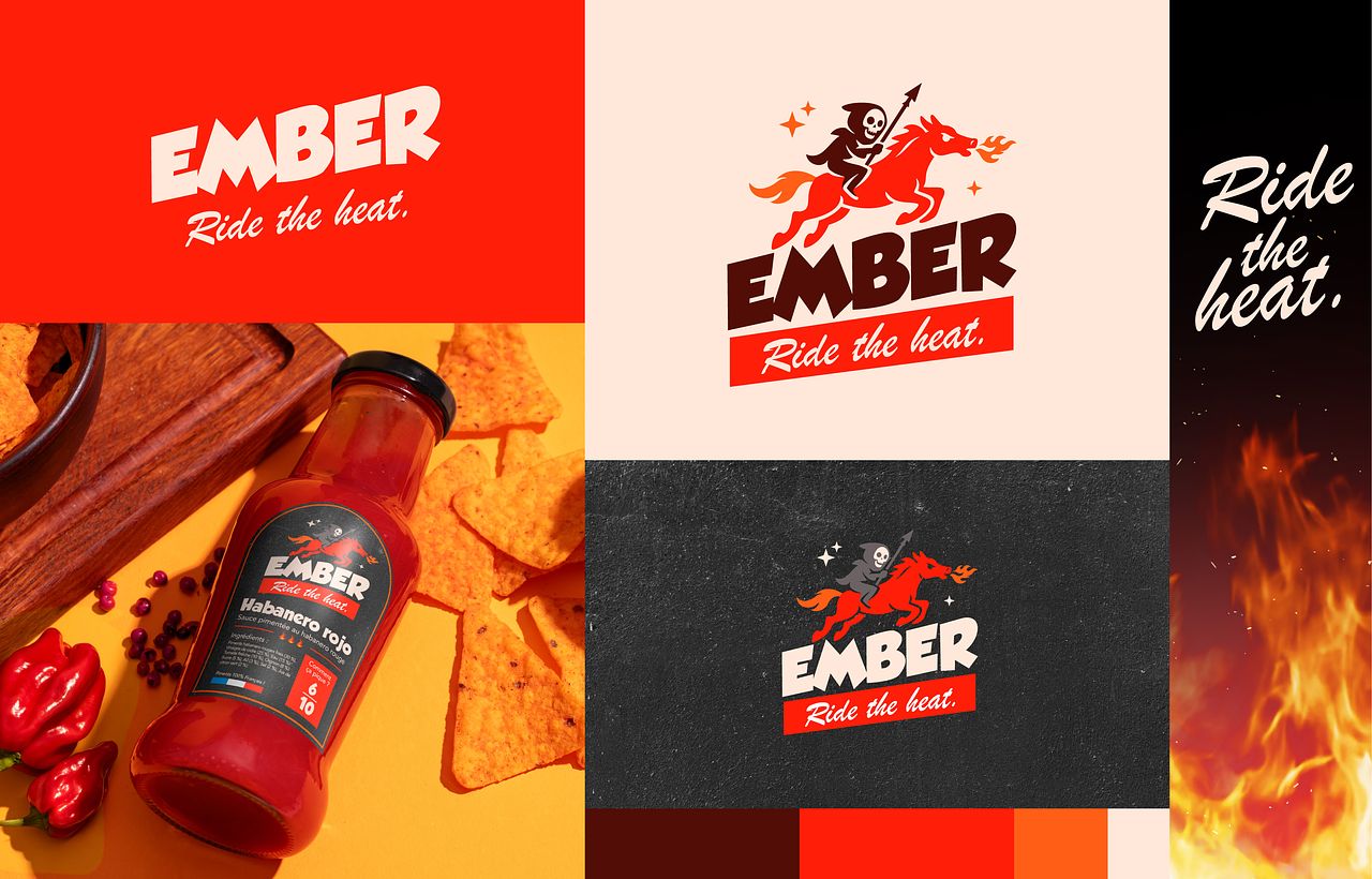 Identité visuelle & Packaging // Ember 🌶️