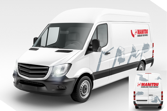 Branding vehicule utilitaire - MANITOU