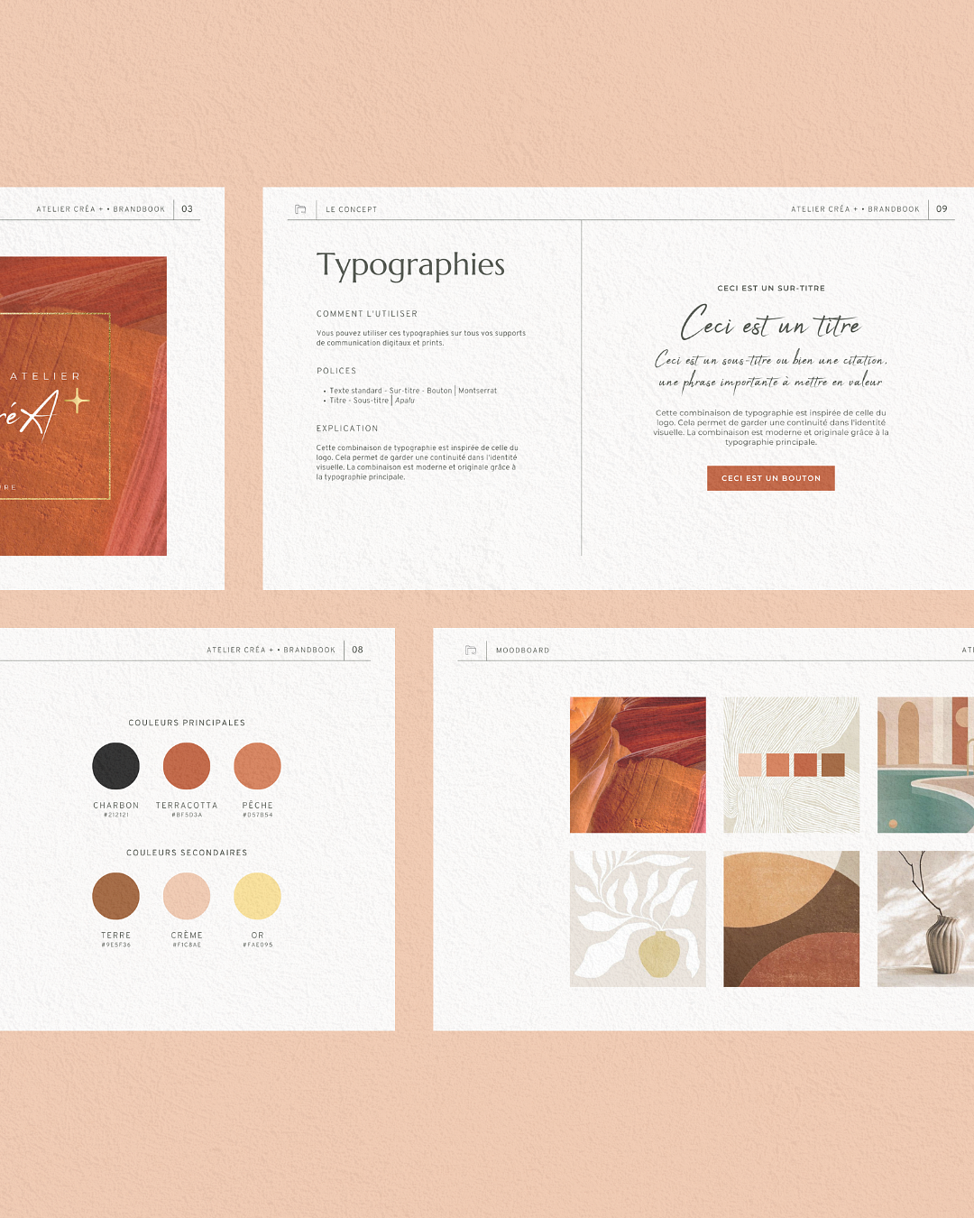 Univers graphique & palette couleurs – Architecte