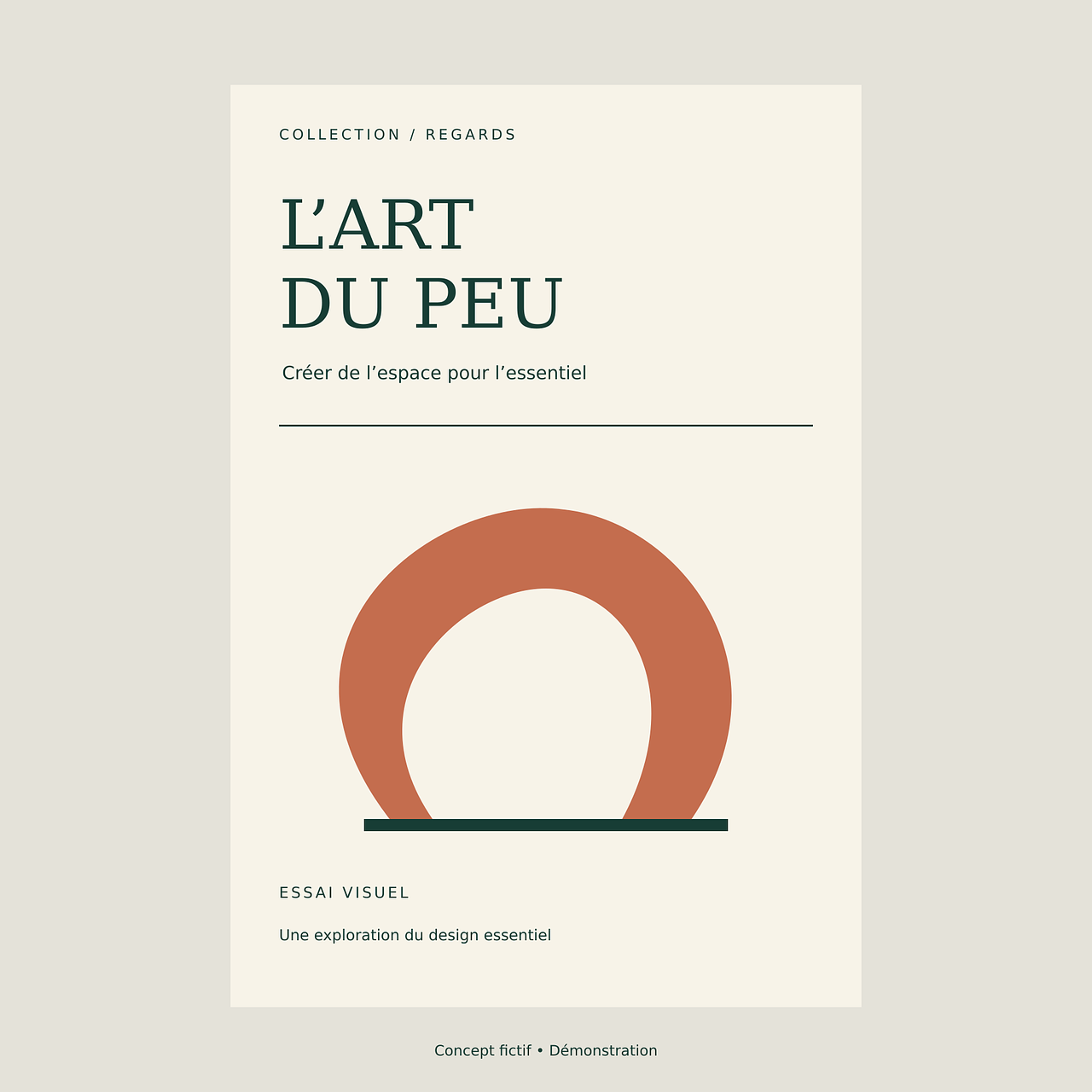 L’Art du peu | Couverture éditoriale