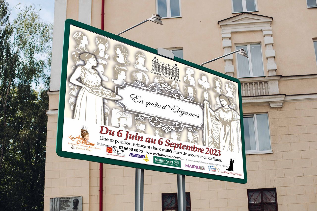 Panneau publicitaire exposition culturelle