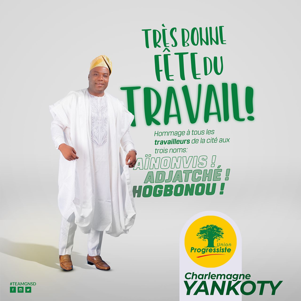 1er Mai Yankoty maire Porto-Novo/Bénin