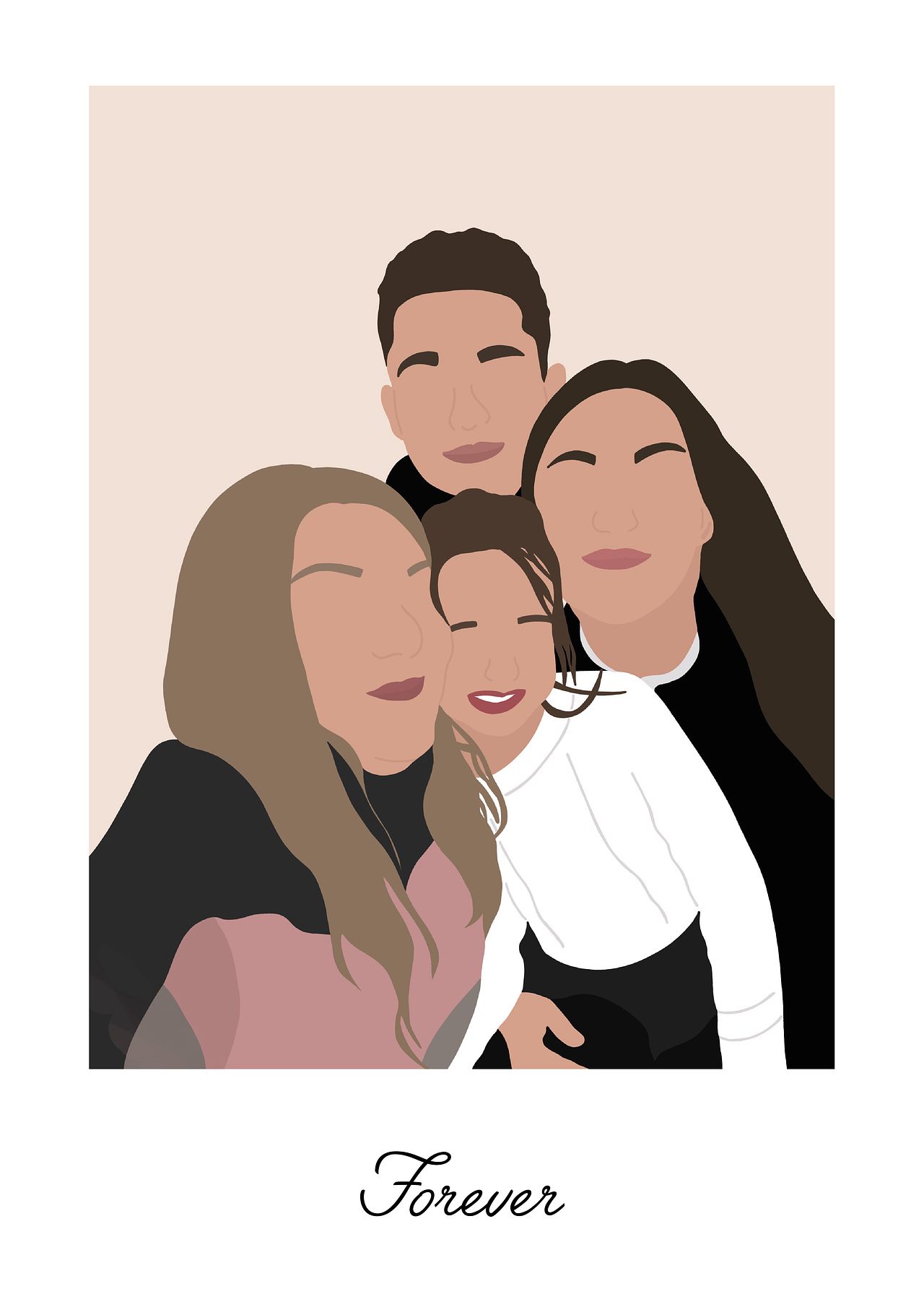 Illustration Famille Procreate