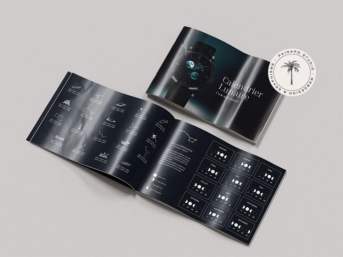 Calendrier lunaire pour montre luxe
