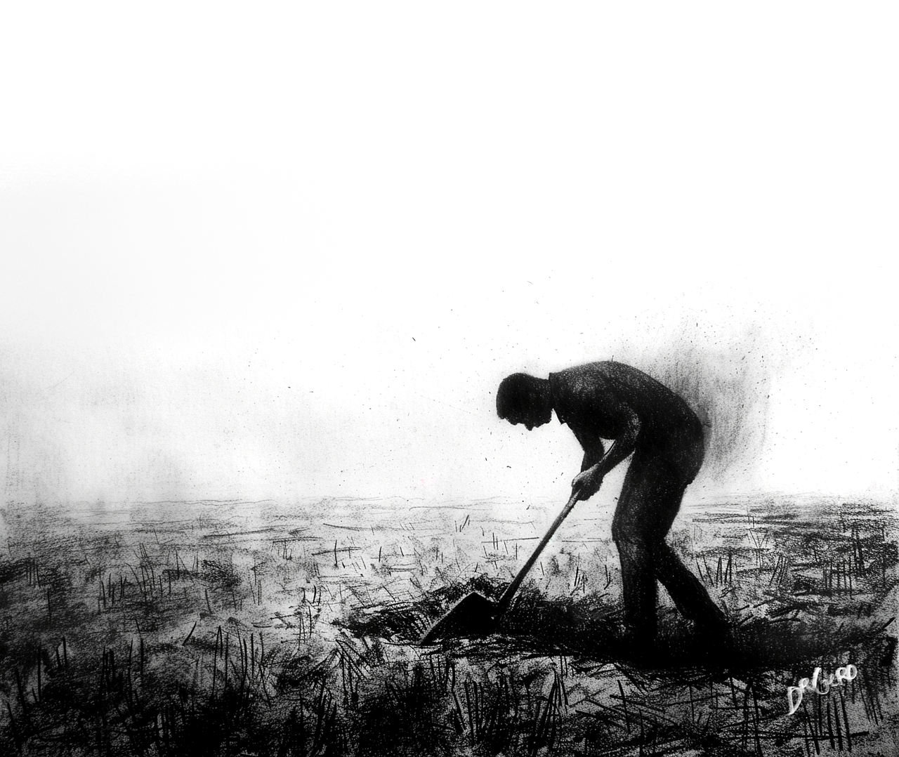 Illustration pastel sèche