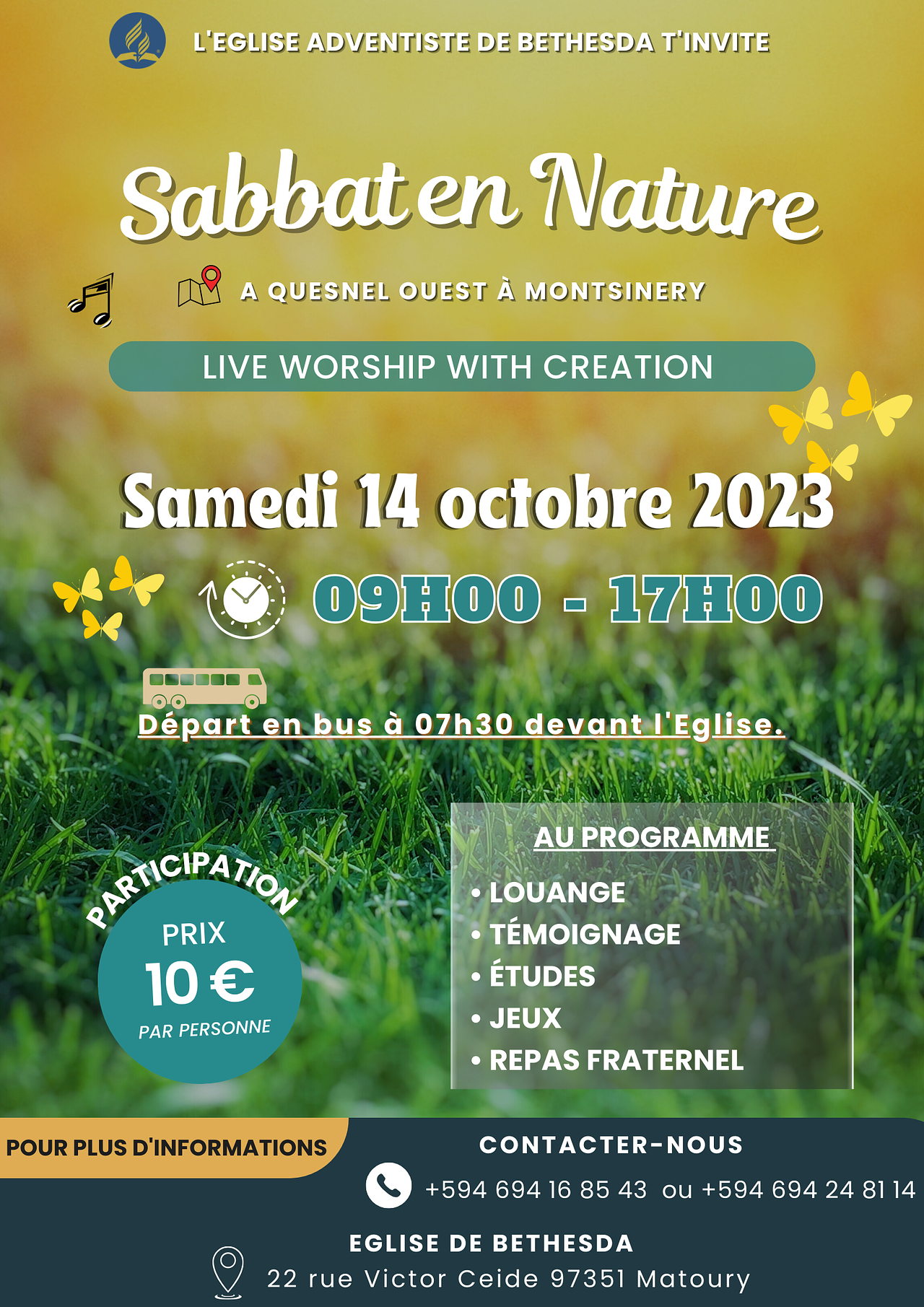 Affiche sabbat en Nature
