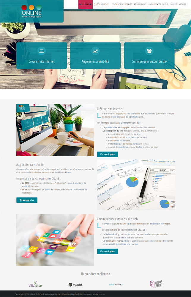 Site internet ONLINE