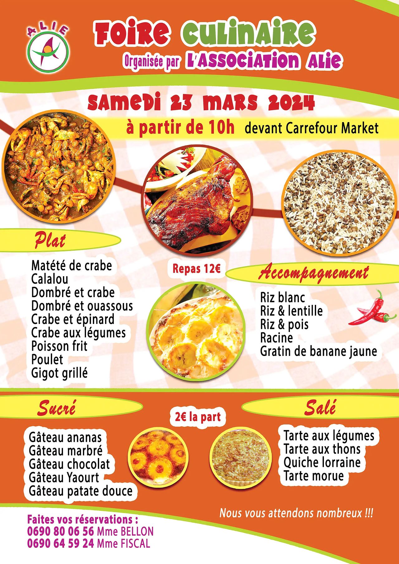 Affiche flyer foire culinaire