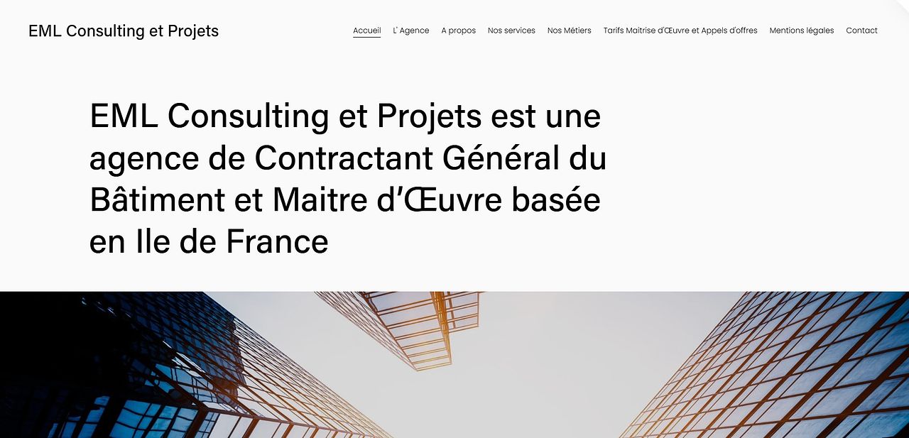 SITE INTERNET POUR UN MAITRE D'OEUVRE