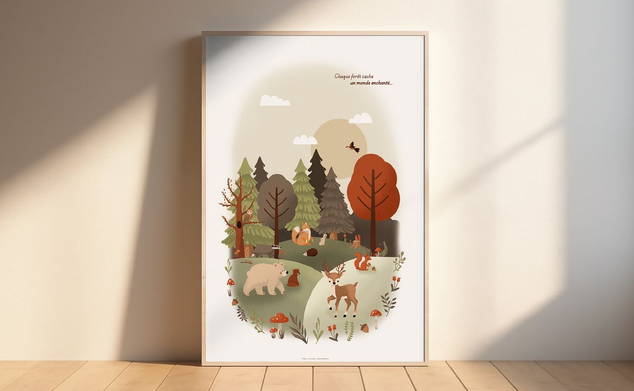 Affiche illustrée