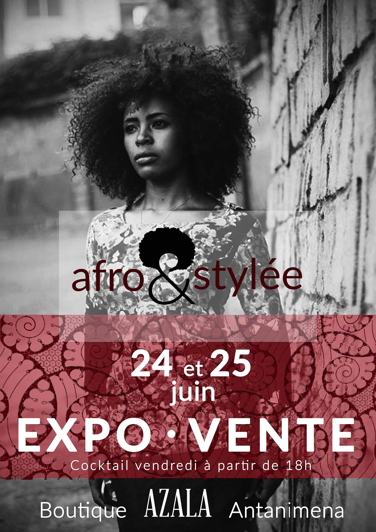 Affiche publicitaire Afro&Stylée