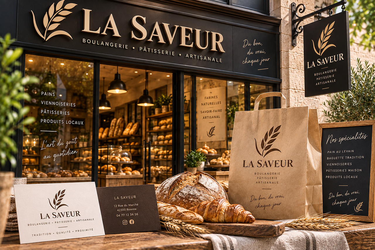 LA SAVEUR – Identité visuelle Boulangerie