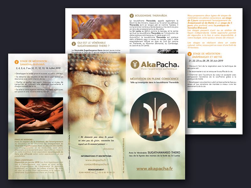 Dépliant 3 volets - Aka Pacha