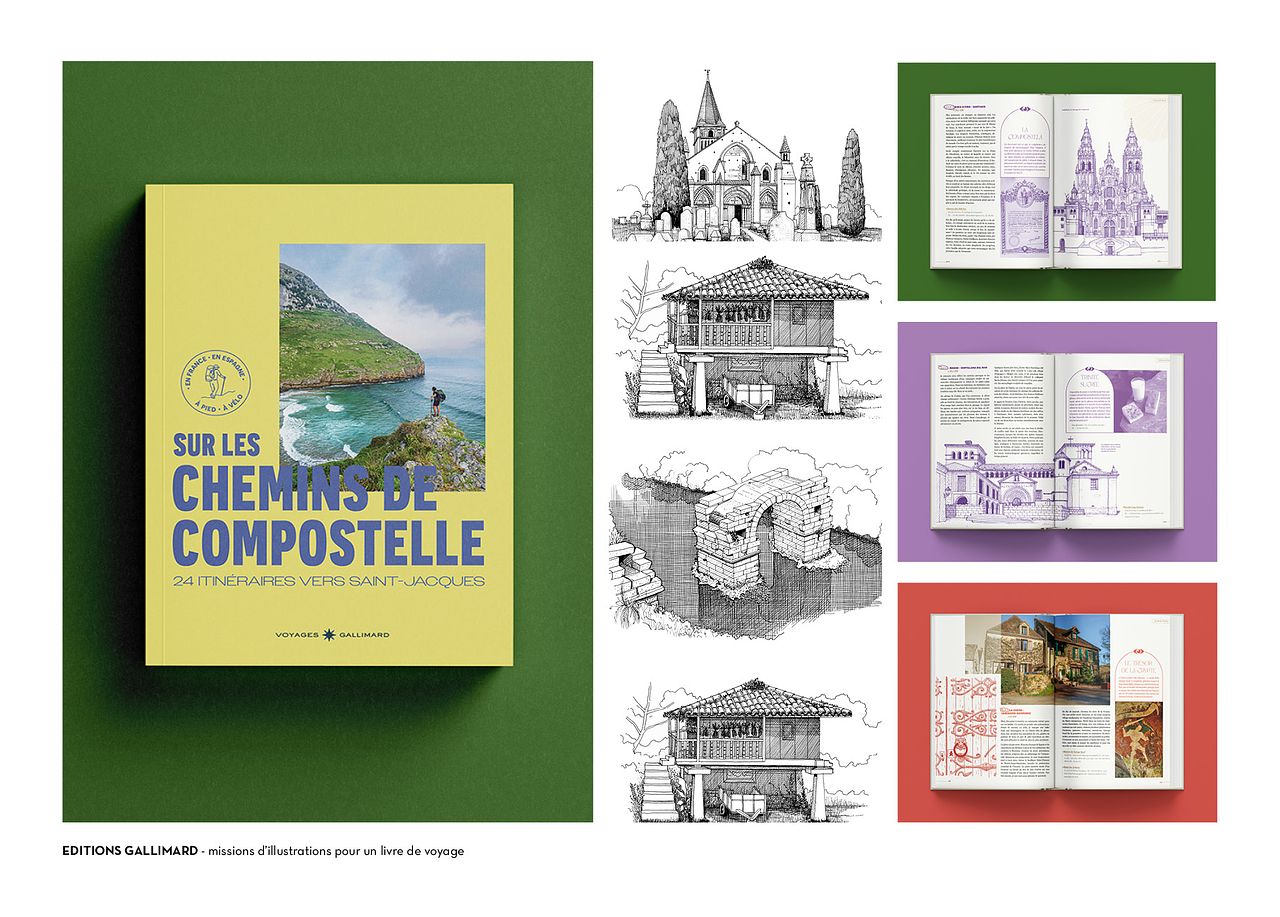 Sur les chemins de Compostelle, Gallimard