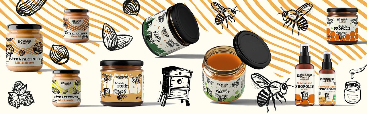 Etiquettes produits apichulture