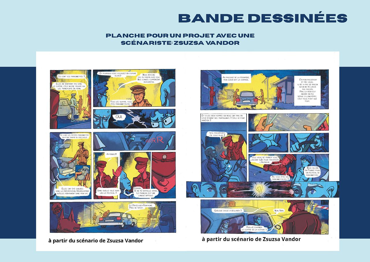 Bande dessiné avec zsuzsa Vandor