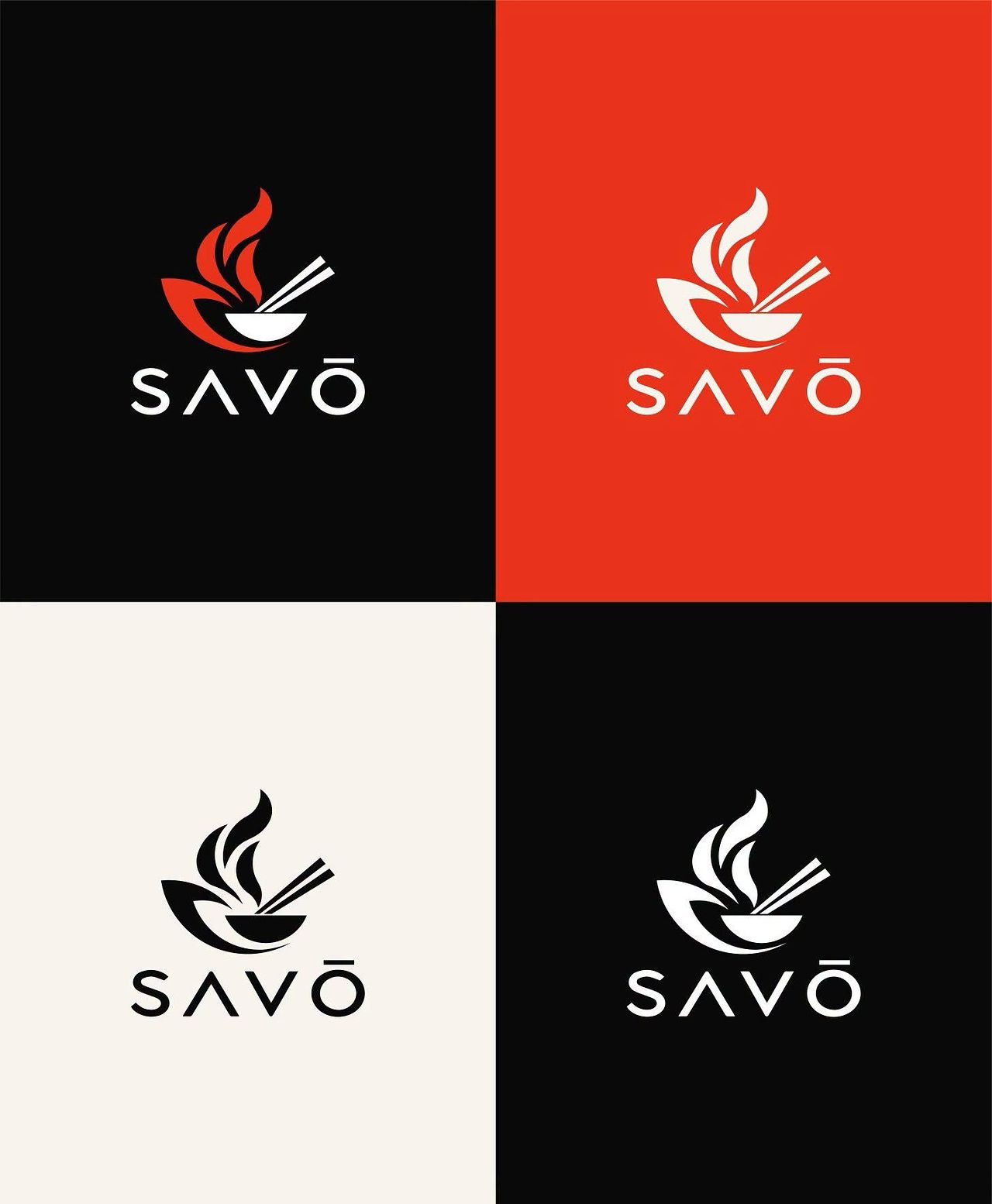 SAVŌ — Création de logo et identité visuelle culin