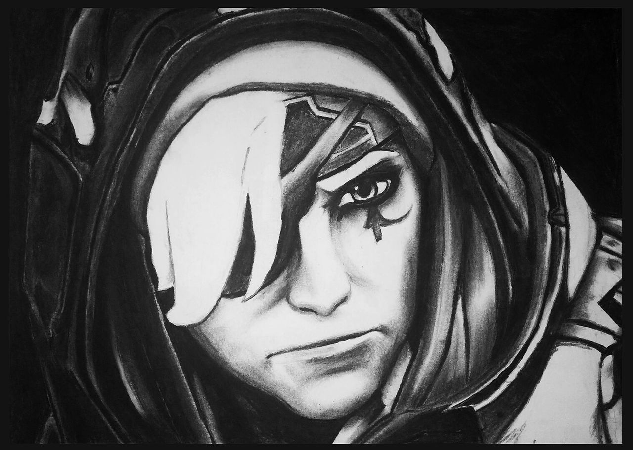 Overwatch Fan art (fusain)