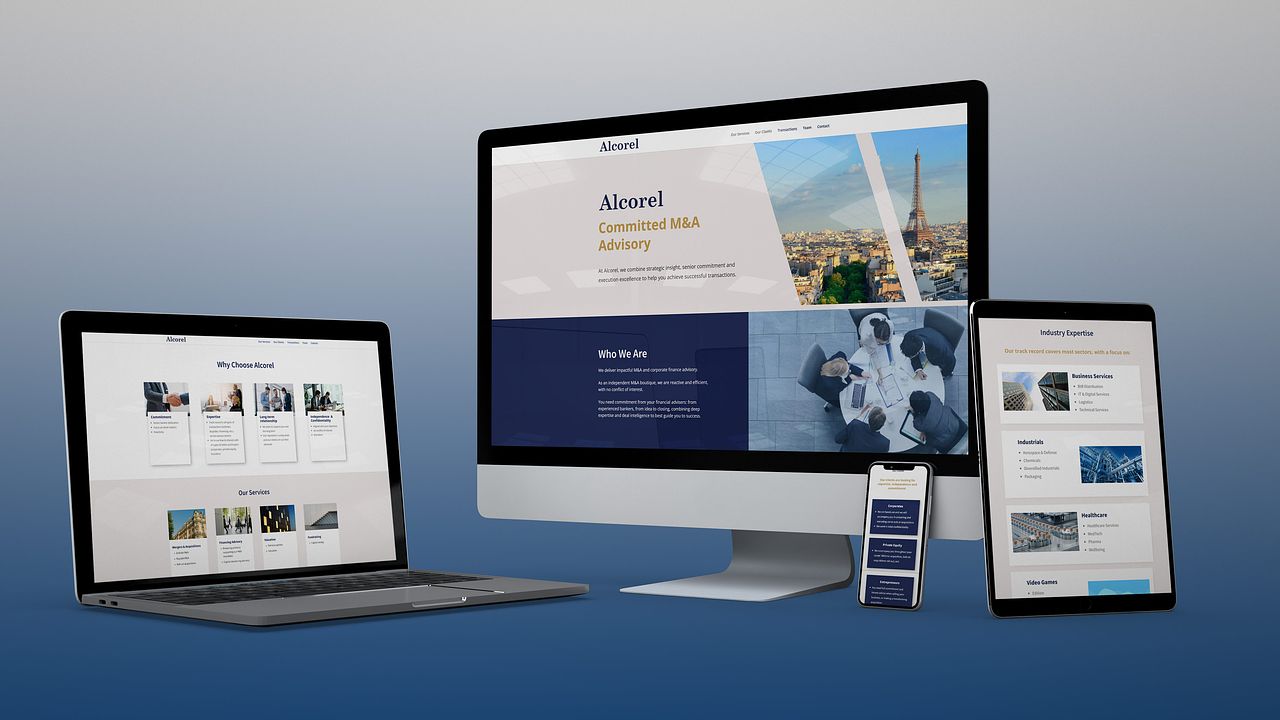 Site vitrine Alcorel