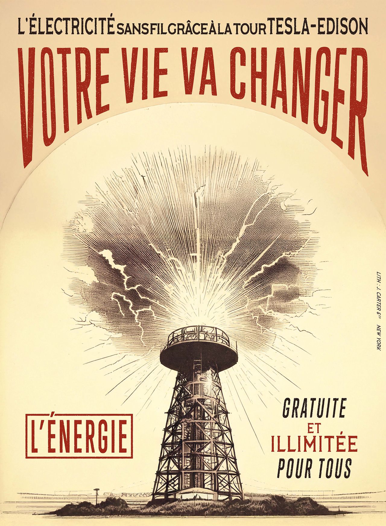 Affiche fictive pour le film "Les Âmes En Peine"