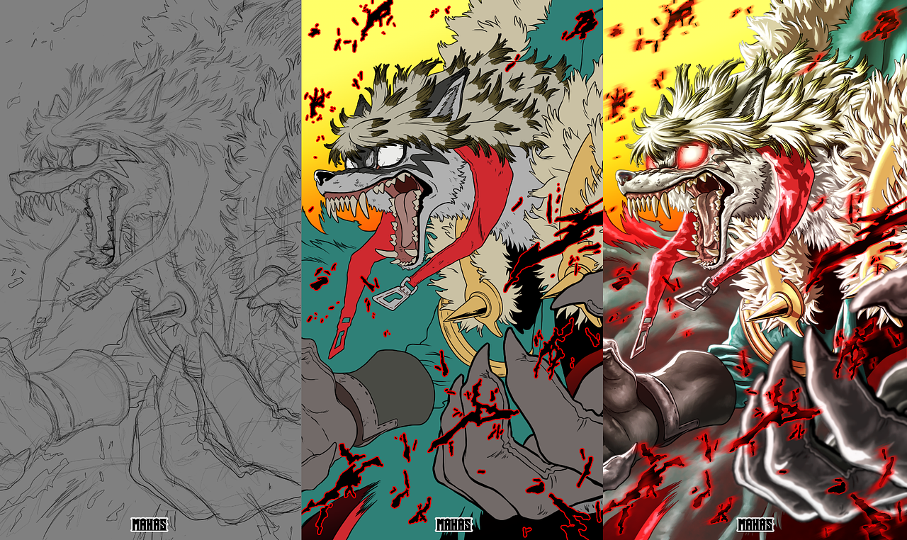Rudo Wolf art by Mahas