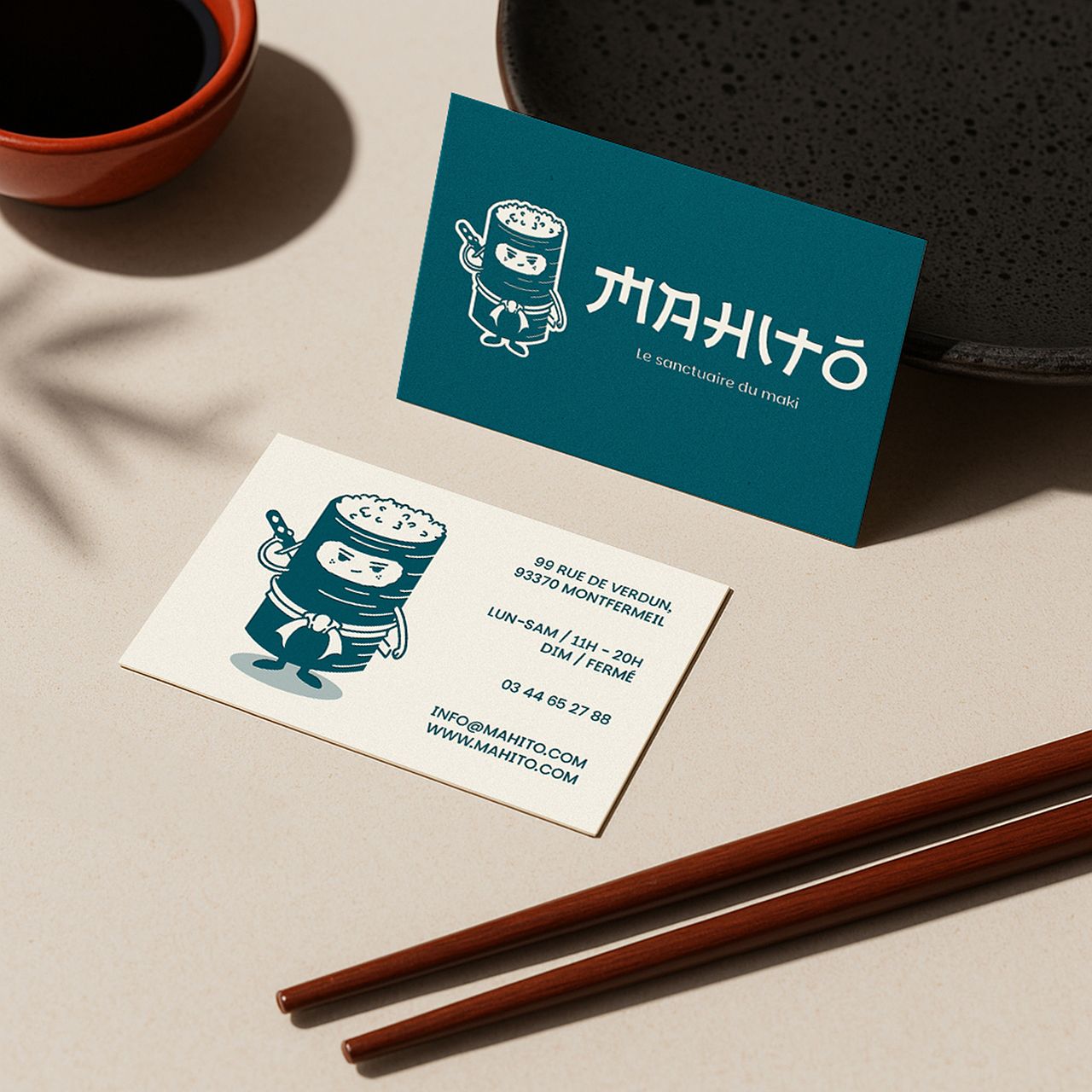 Identité visuelle pour un restaurant de makis