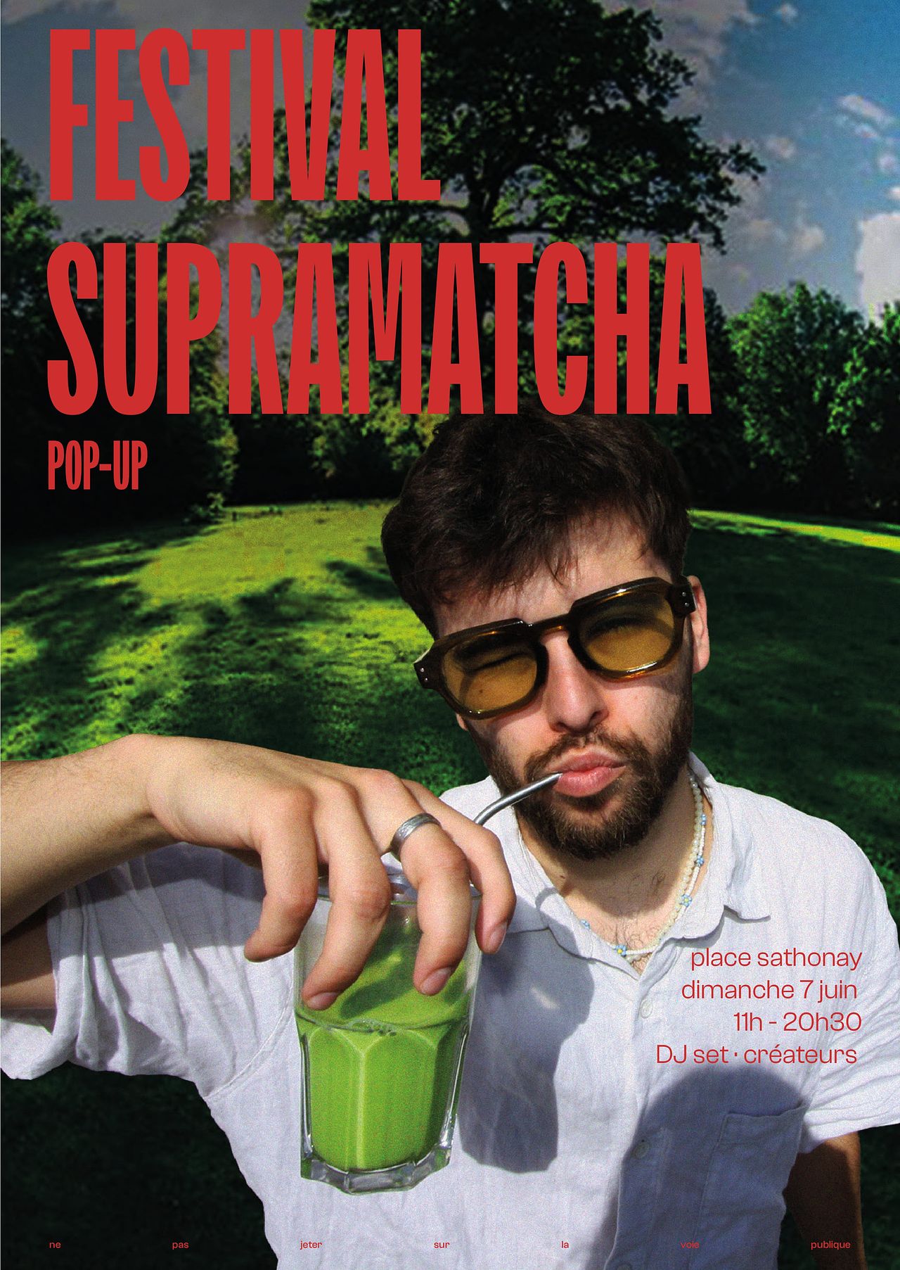 Affiche supramatcha pop up festival