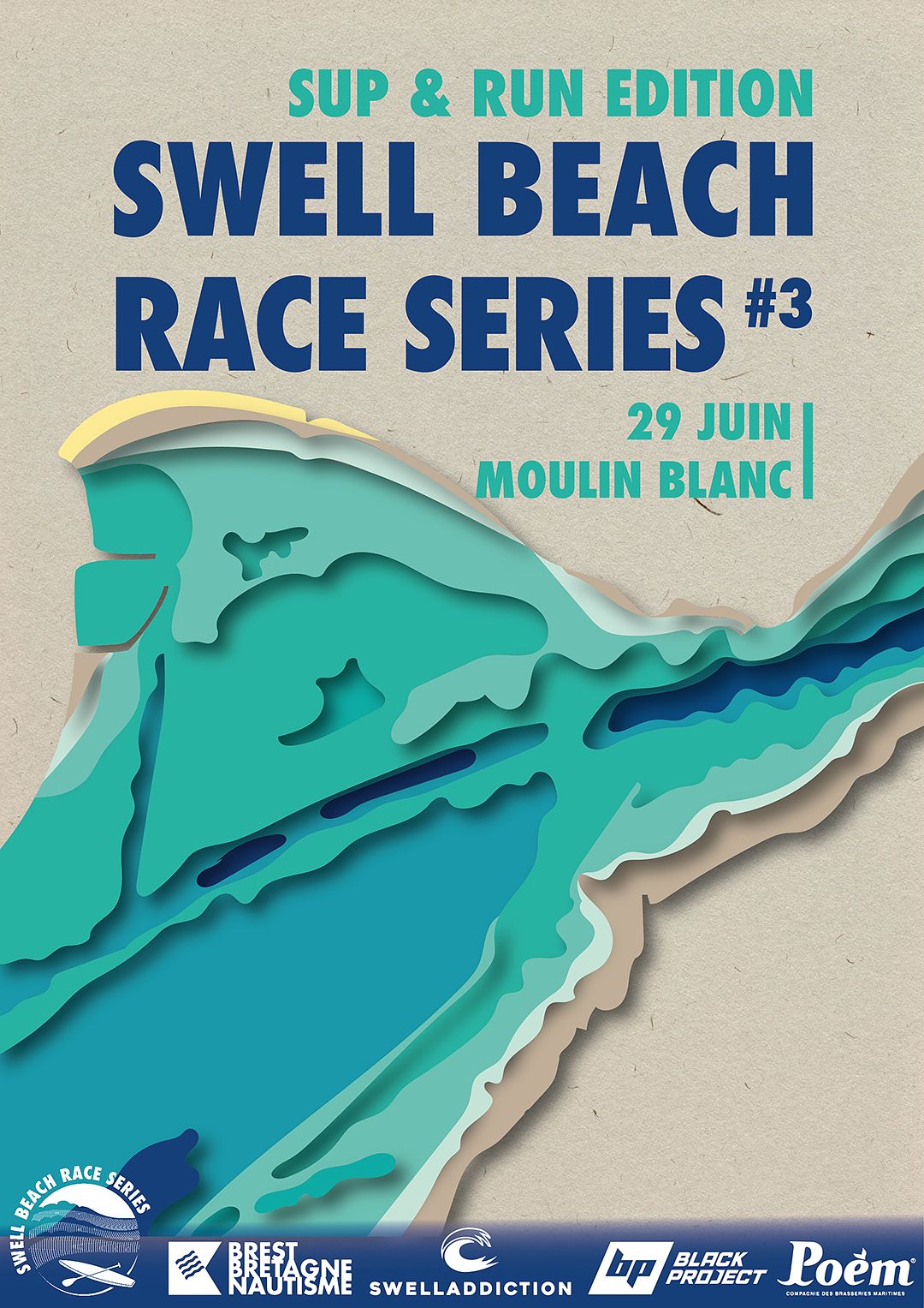 SUP and Run Beach Race