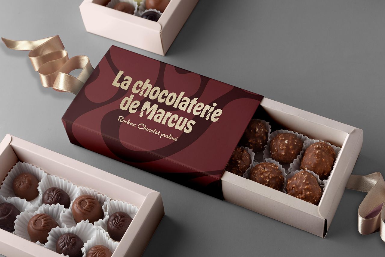 La chocolaterie de Marcus - Packaging & Logo