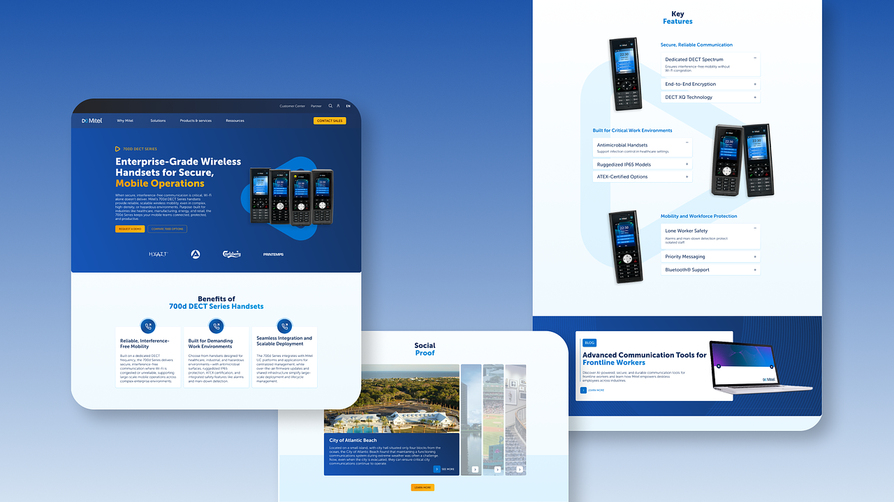 Mitel - page internet