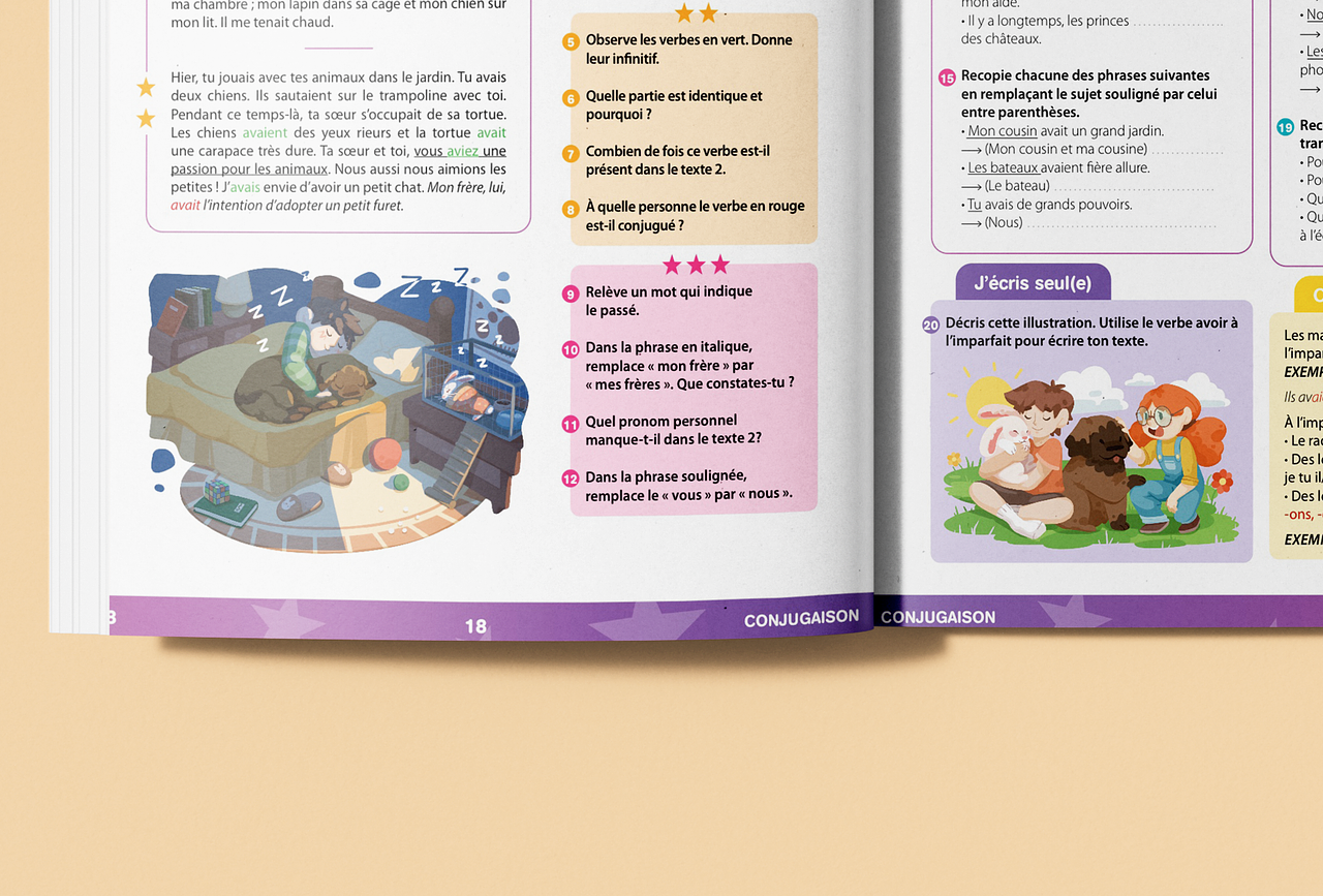 Illustration pour livre scolaire