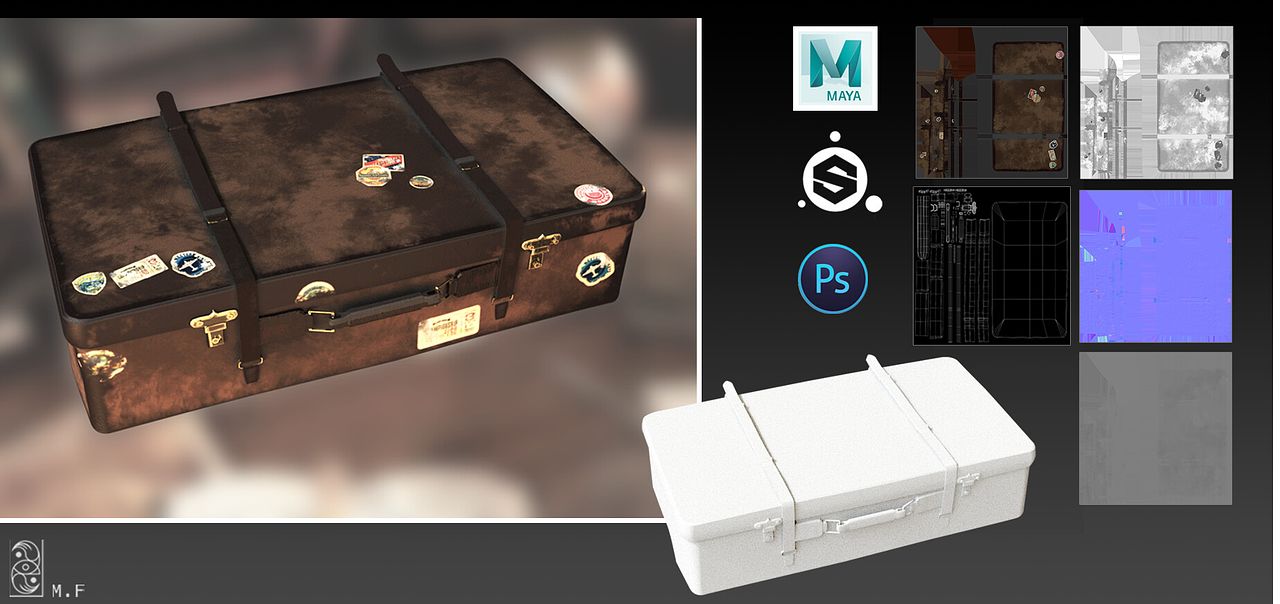 Asset 3D Valise – Bureau du Nautilus