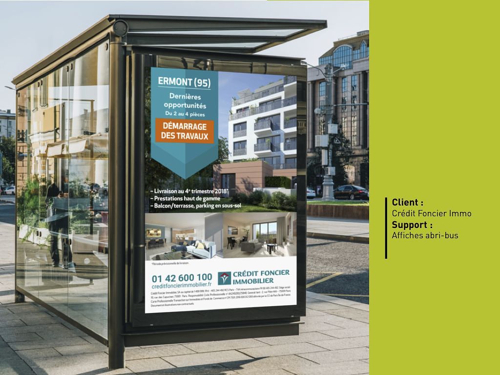 Campagne Abribus Crédit Foncier Immo
