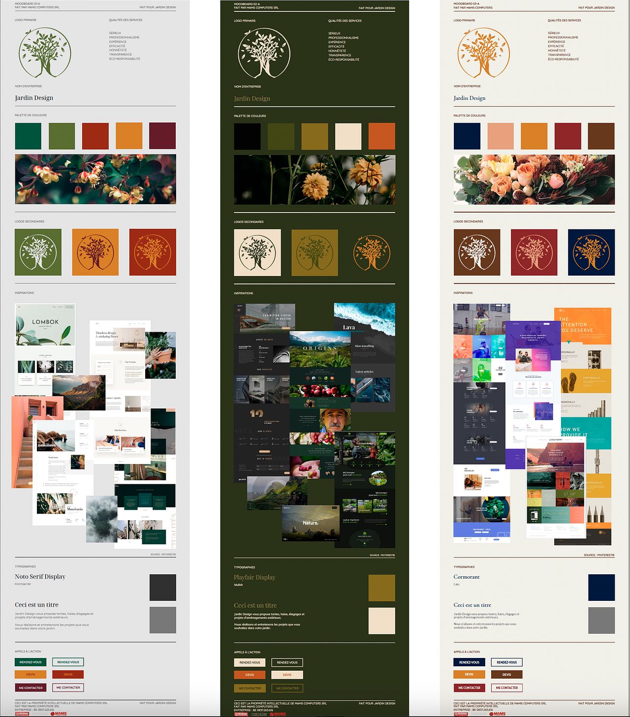 Charte graphique - Réalisée chez MAMS Computers