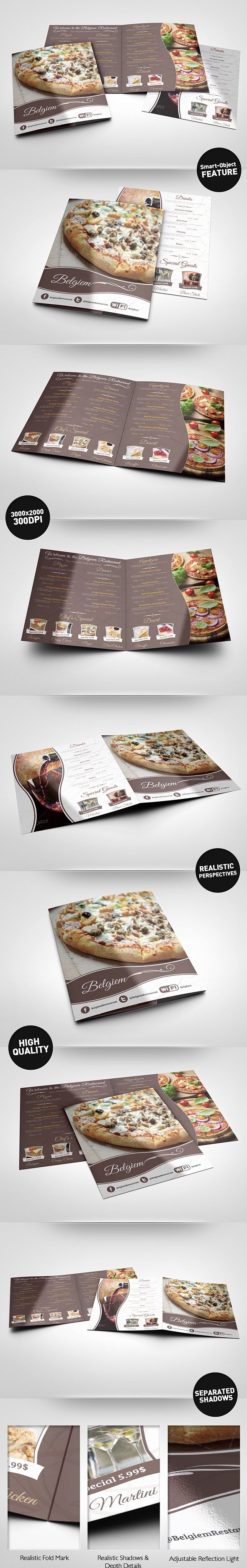 BELGIUM RESTAURANT MENU DESIGN