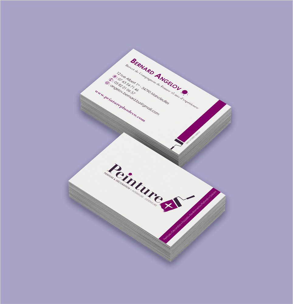Carte de visite Peinture +