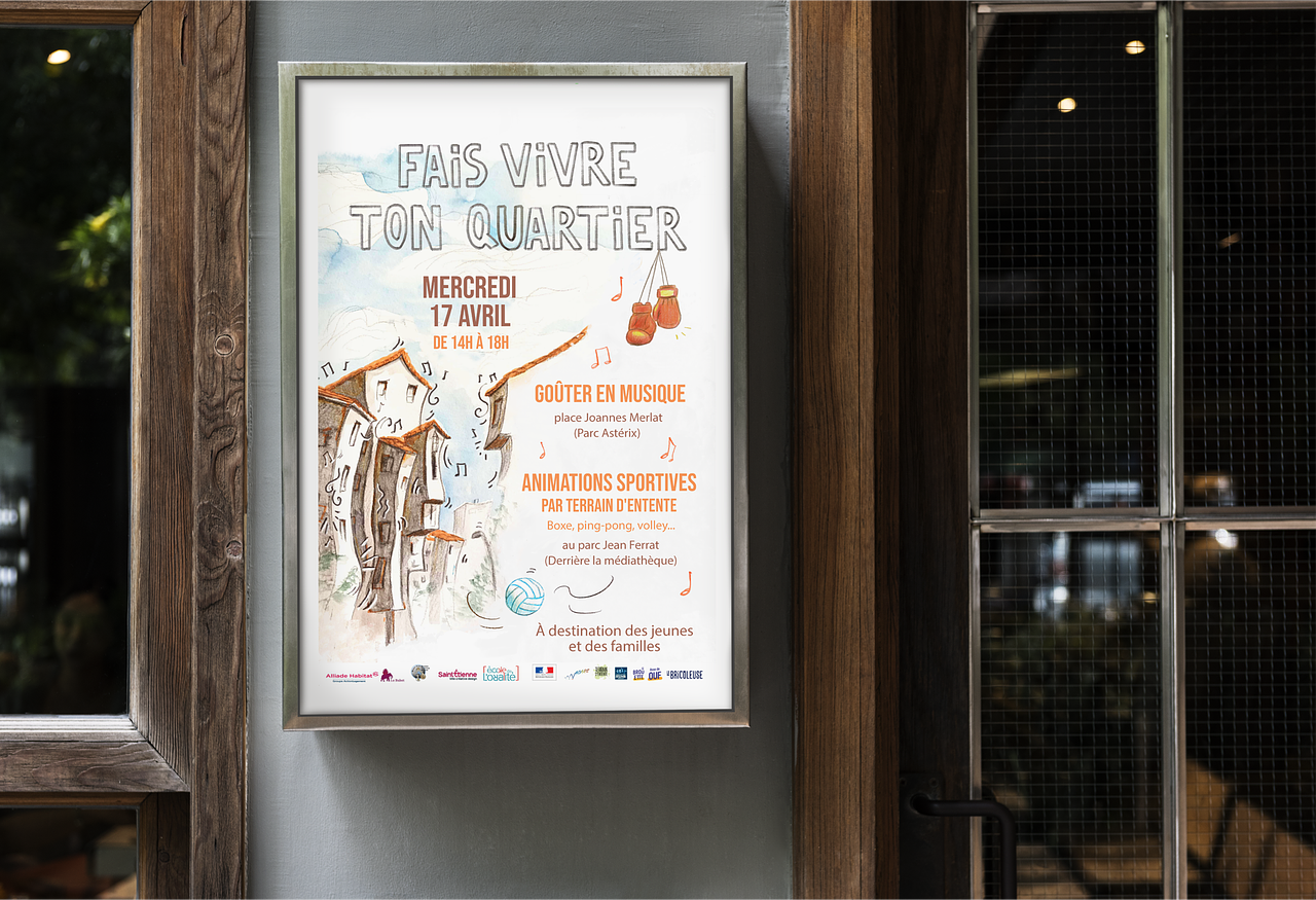 Affiche illustrée Fais vivre