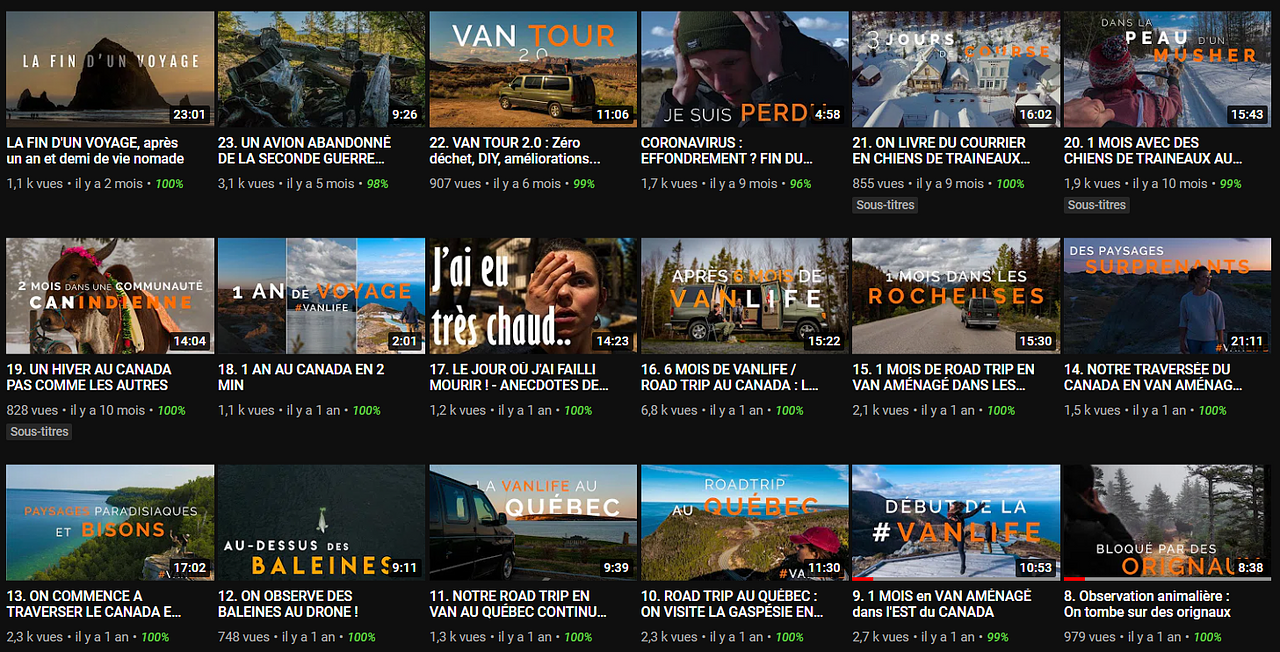 Vidéos réalisées pour MARINARTHUR