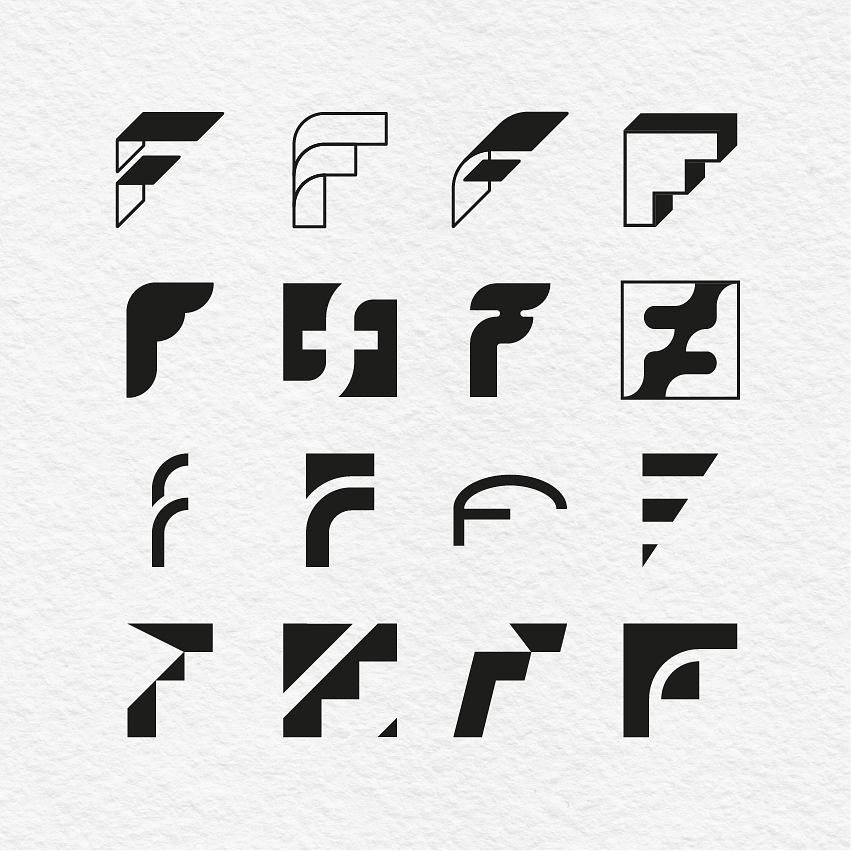 Recherches icônes - Lettre F