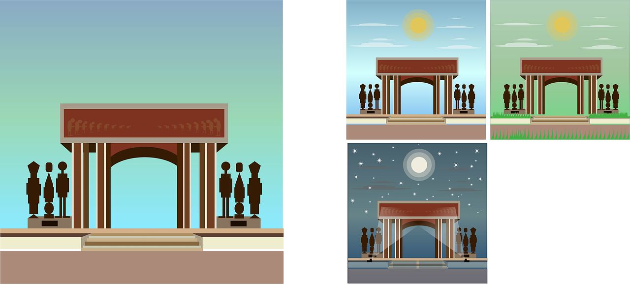 Illustration de la porte du non retour au Bénin