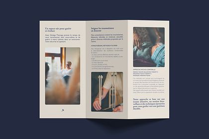 Verso de la brochure de présentation du centre