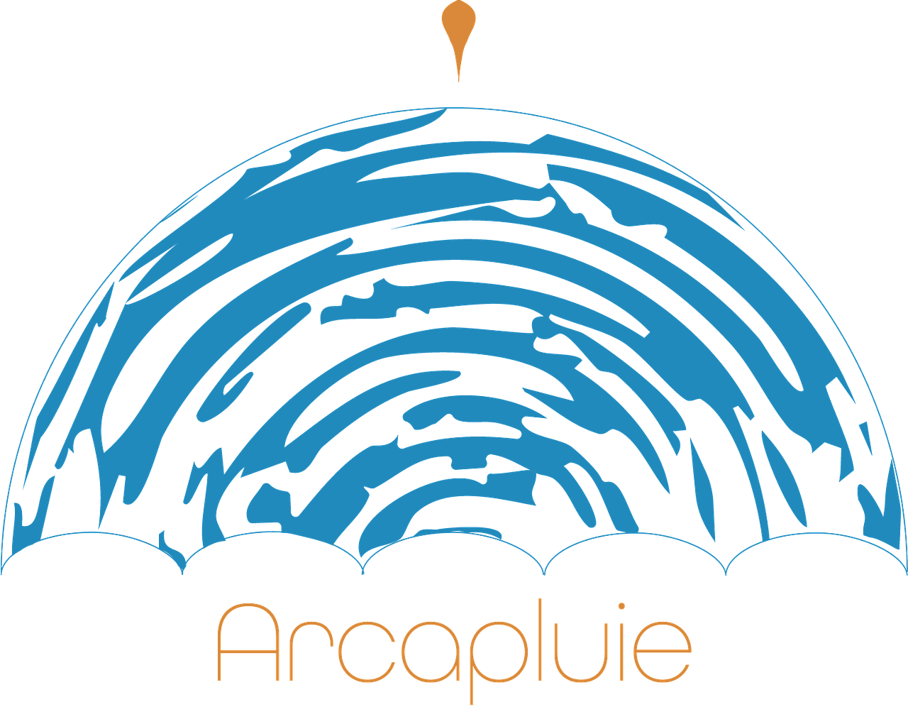 Logo pour des parapluies