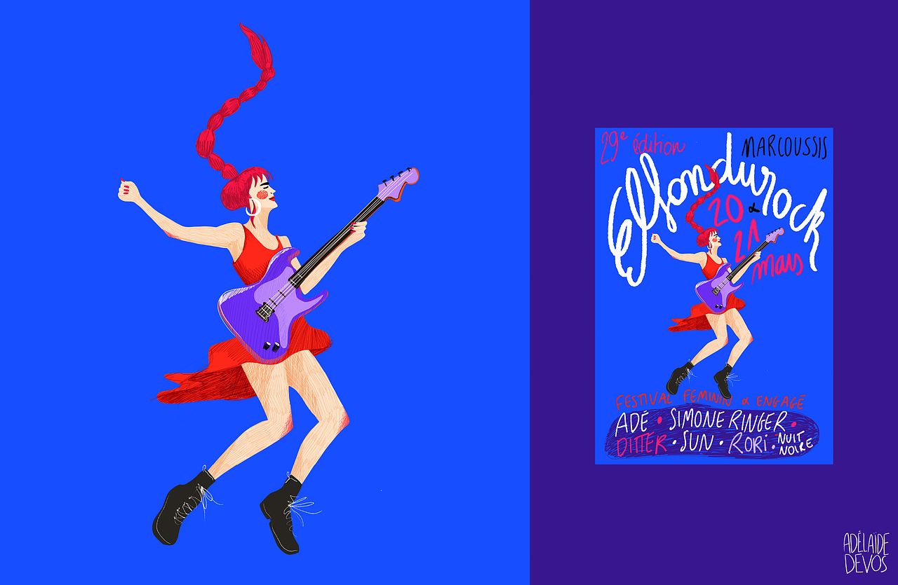 Illustration affiche Elfontdurock