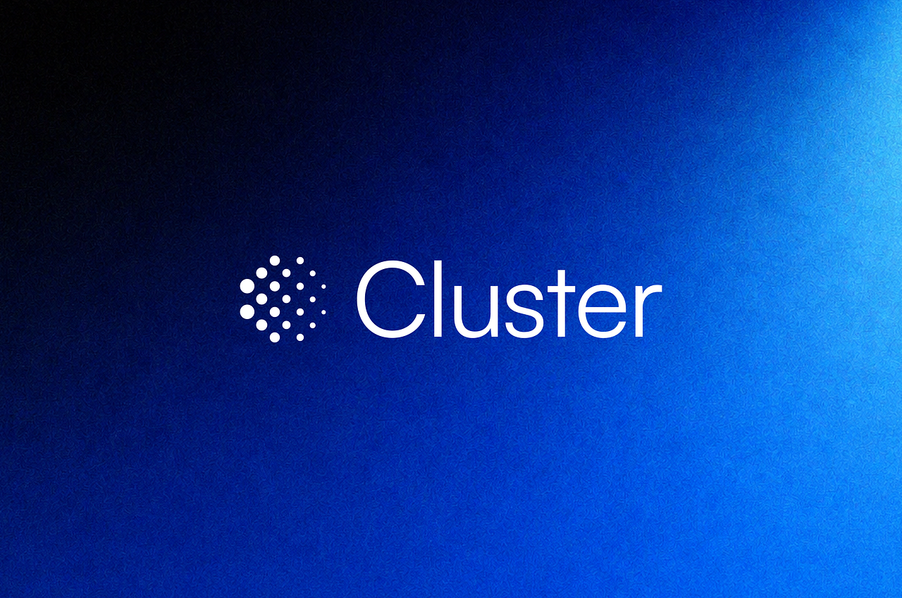 Cluster — Création de logo, entreprise tech