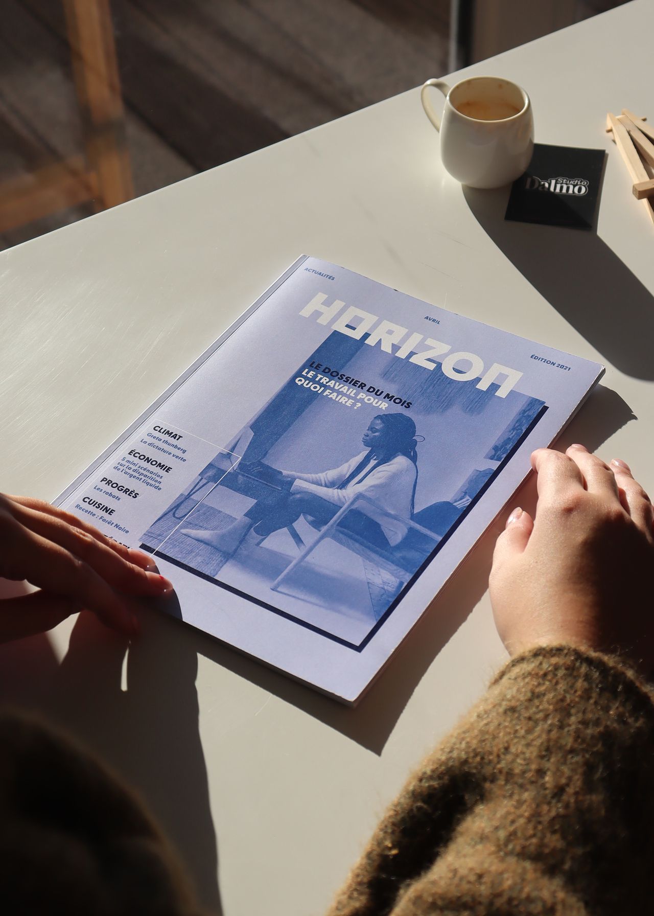 Mise en page de magazine