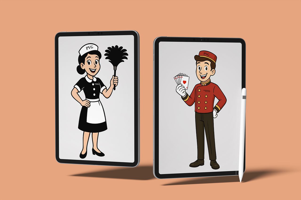 Conception personnage mascotte pour un hôtel