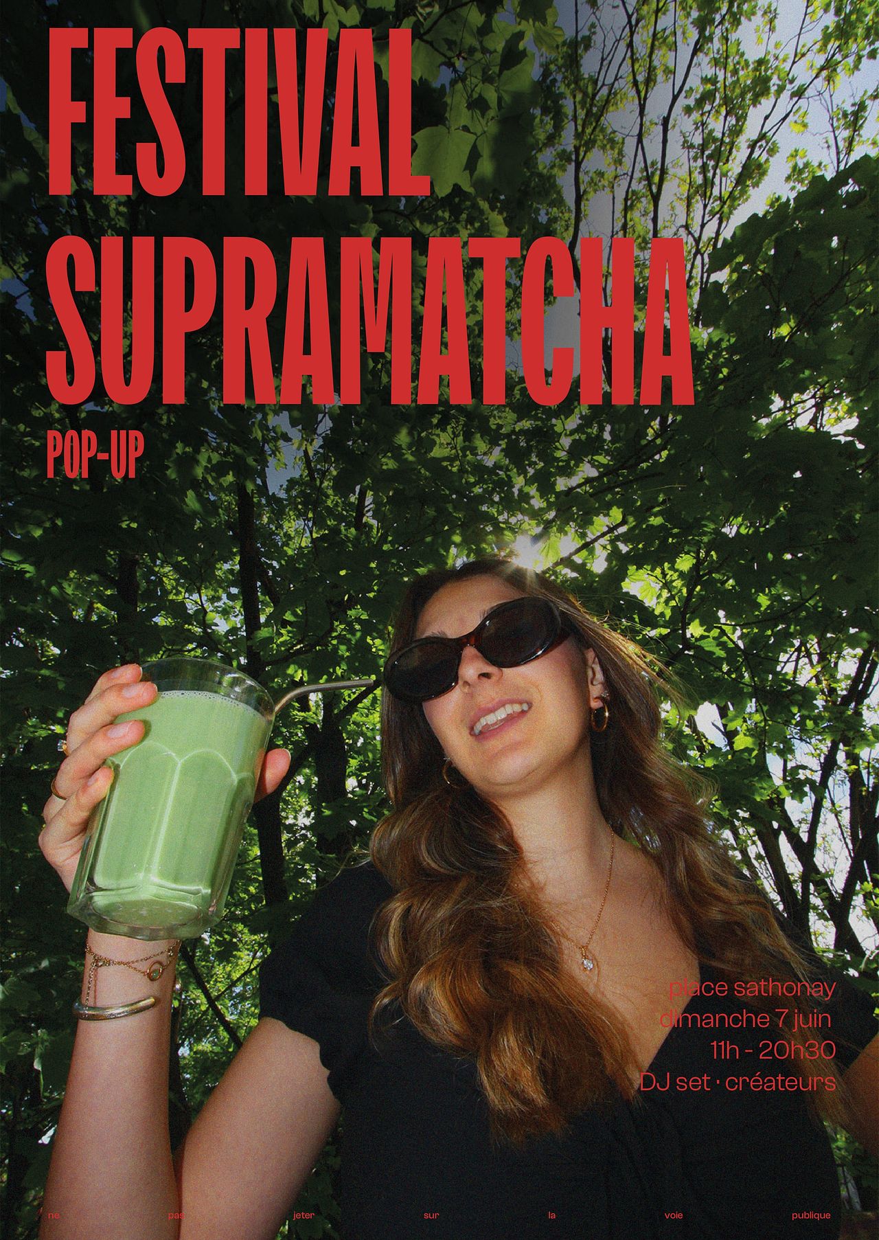 Affiche supramatcha pop up festival